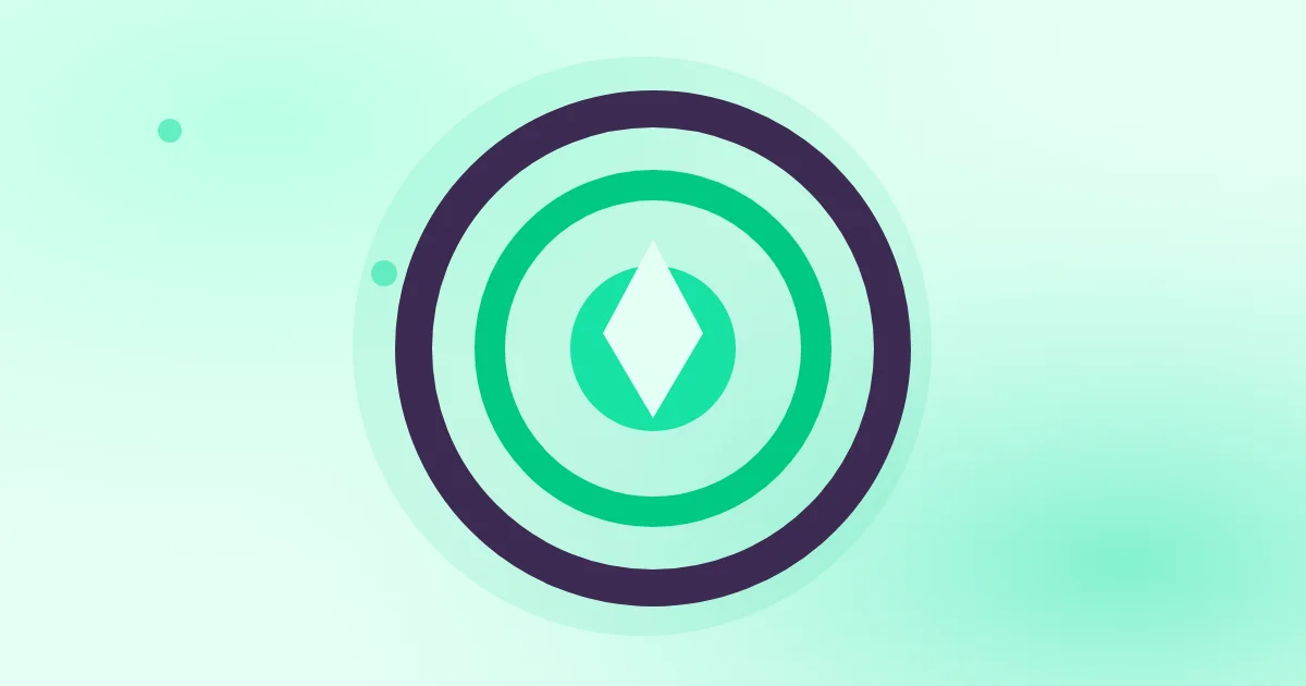 Ilustração de uma meta sendo alcançada em fundo verde-menta, representando a constância nos treinos.